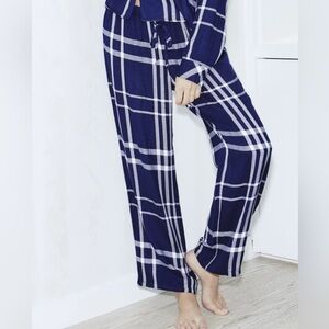 Rails cadet White navy plaid sleep trousers size large